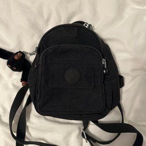 Kipling 3-In-1 Convertible Mini Bag Backpack Black